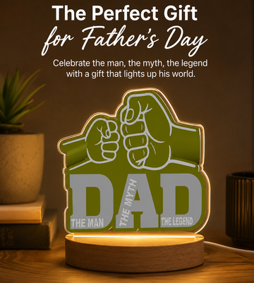 Father and Son Fist Lamp base (Actual Product)