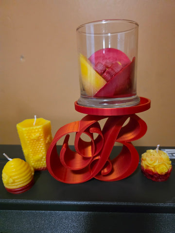 Elegant Letter B Candle Holder (Actual Product)