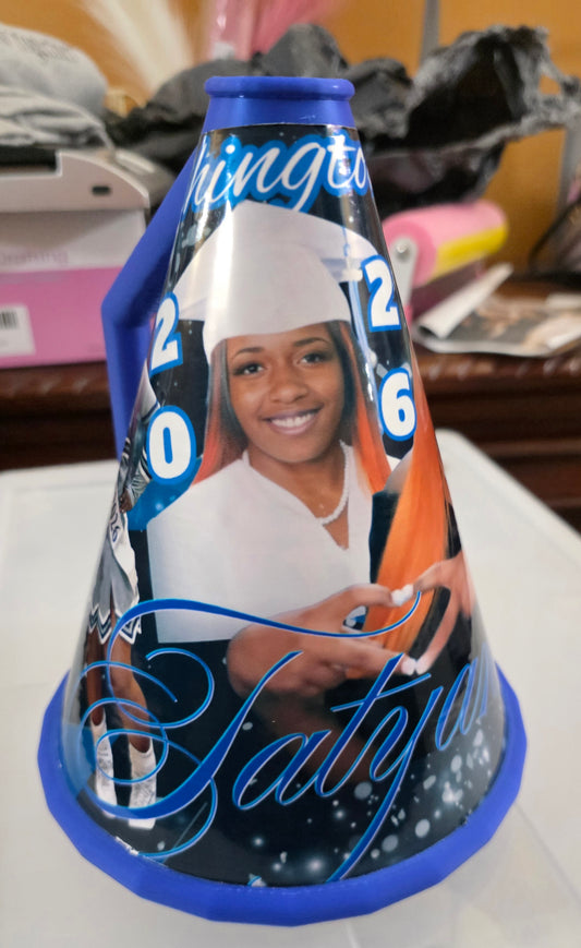 Cheer Megaphone UV DTF Print