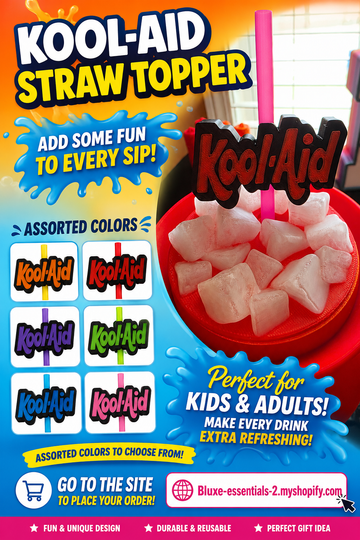 Kool-Aid Straw Topper (Actual Product)