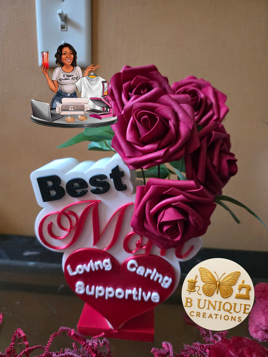 Best Mom Flower Vase (Actual Product)
